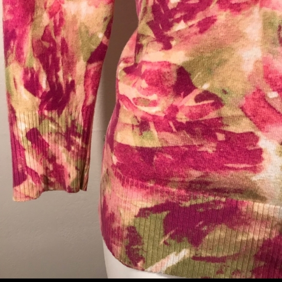 Susan Bristol Floral Sweater Pink/Green - Picture 7 of 7